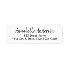 Modern Black Beruflich Simple Basic Script Name