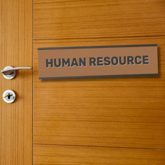 Modern Black Faux Gold Office Room Department Name Türschild