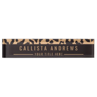 Modern Black Gold Cheetah Leopard Animal Print