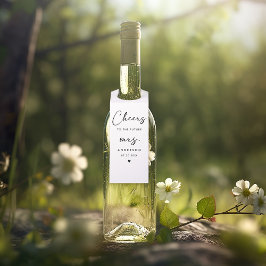 Modern Black Handwriting Script Cheers Future Mrs. Flaschenanhänger