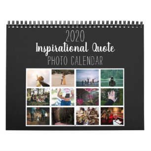 Modern Black Inspirational Quote 2020 Foto Kalender