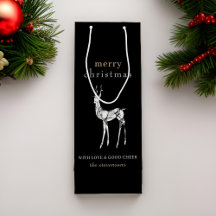 Modern Black Merry Weihnachts Kristallreder