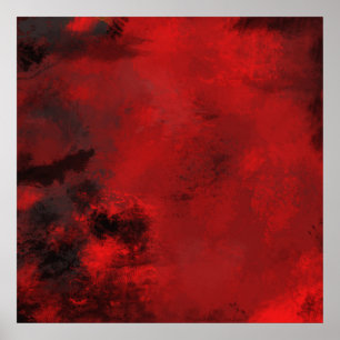 Modern Black & Red Abstrakt - kreativ & künstleris Poster