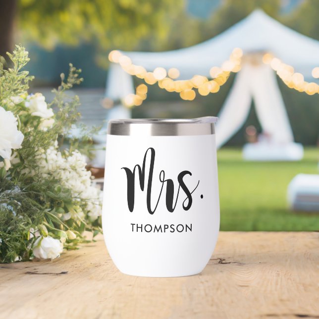 Modern Black Script Personalisiert Wedding (Hochzeit)