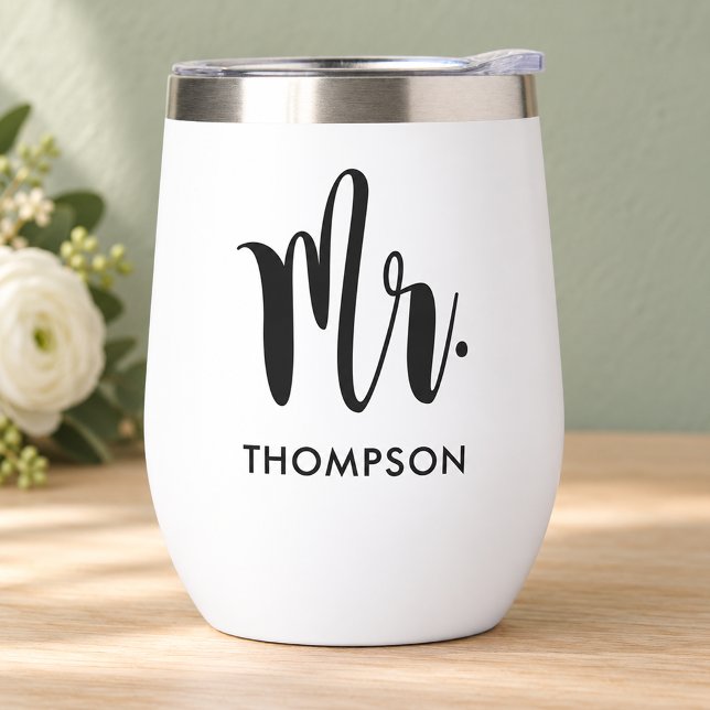 Modern Black Script Personalisiert Wedding (Von Creator hochgeladen)
