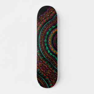 Modern Black Tattoo Ikat Geometrisches Tribal Must Skateboard