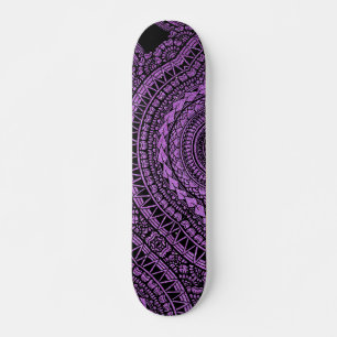 Modern Black Tattoo Ikat Geometrisches Tribal Must Skateboard