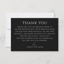 Modern Black Wedding | Elegant Formal Typography