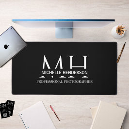 Modern Black & White Monogram business Logo