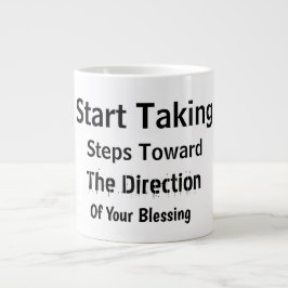 Modern Black & White Uplifting Everyday Motivation Jumbo-Tasse
