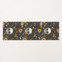 Modern Blossom Skull – Yogamatte mit Stil