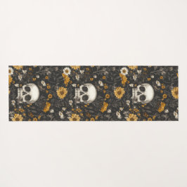 Modern Blossom Skull – Yogamatte mit Stil
