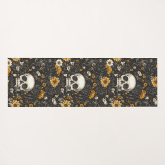 Modern Blossom Skull – Yogamatte mit Stil