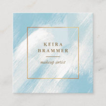 Modern Blue Brush zieht Gold Frame Square in den S