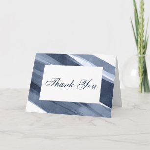 Modern Blue Danke Card Karte