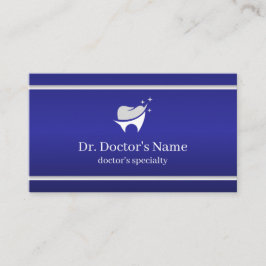 Modern Blue Dental Professional  Visitenkarte
