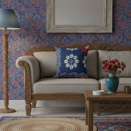 Modern blue elegant stylish contemporary chic kissen