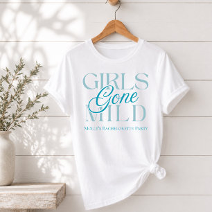 Modern Blue Girls Gone Milde Wellness-Center Bache T-Shirt