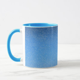 Modern Blue Glitzer Combo Tasse