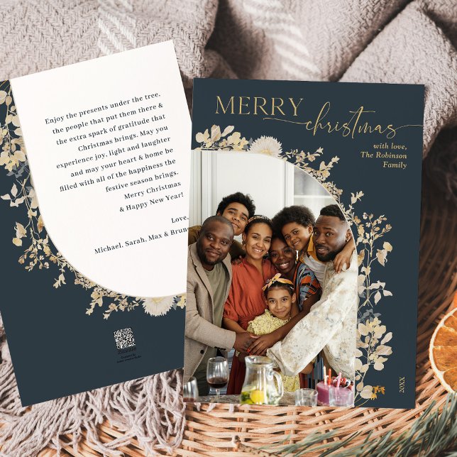 Modern Blue Gold 1 Foto Arch Weihnachten (Von Creator hochgeladen)