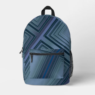 Modern Blue Gradient Kosmos Raum Galaxie Kinder Bedruckter Rucksack