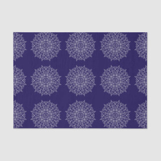 Modern Blue Indigo Mandala Boho Decoupage Geschenk Seidenpapier