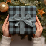 Modern Blue Kariert Christmas Geschenkpapier<br><div class="desc">Modern Blue Kariert Christmas</div>