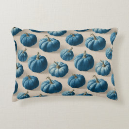 Modern Blue Pumpkin Fall Design Dekokissen
