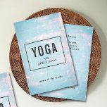 Modern Blue Rose Scratches Yoga Instructor Flyer<br><div class="desc">Moderne,  anpassbare Flyer-Vorlage mit coolem Blau/Rose-Kratzen Hintergrund. Sie können mit Ihrem Text anpassen.</div>