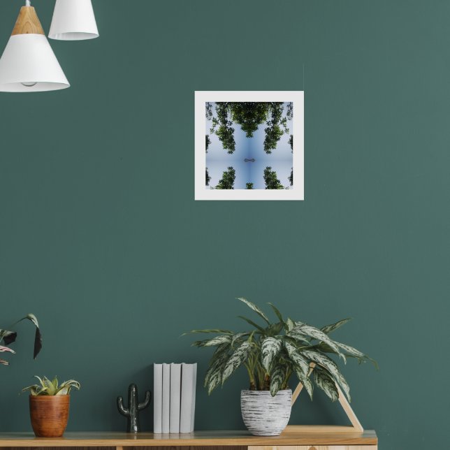 Modern Blue Sky & Tree Poster (Wohnzimmer 1)