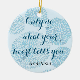 Modern Blue Stain Keramik Ornament