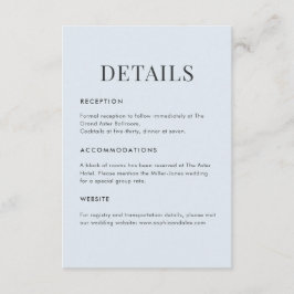 Modern Blue Terrazzo & Emerald Begleitkarte