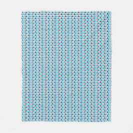 Modern Blue Triangle Geometric Muster Fleecedecke