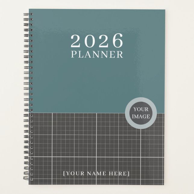 Modern Blueprint Grid Planner PR02 Planer (Vorderseite)