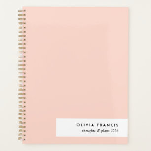 Modern Blush Pink Feminine Minimalistisch Simple 2 Planer