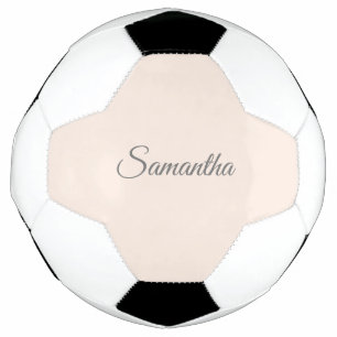 Modern Blush Pink Name Fußball