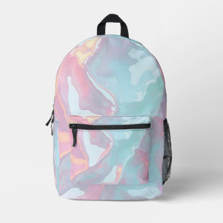 Modern Blush Pink Soft Mint Gold Luxury Collection Bedruckter Rucksack
