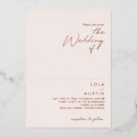 Modern | Blüten und Rose Gold zum Hochzeitsfest