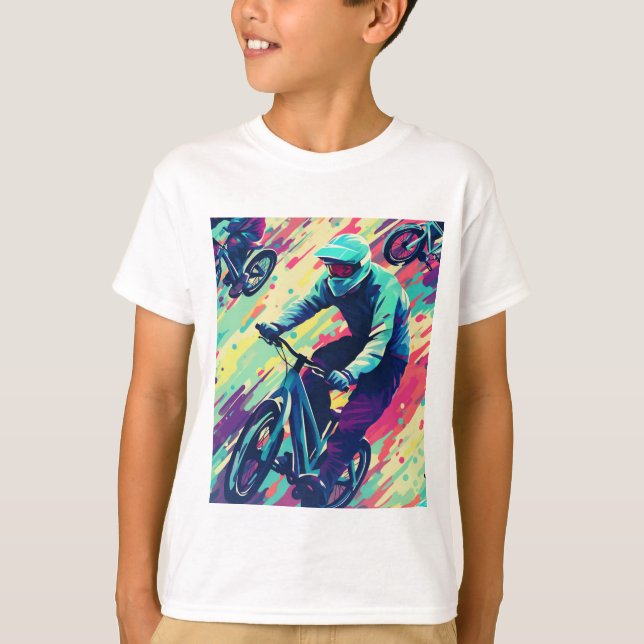 Modern Bmx Racer T-Shirt (Devant)
