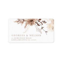 Modern Bohemian Wedding Return Address Label Adressaufkleber