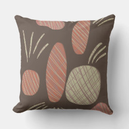 Modern Boho Abstrakt Boulder Stones Kissen