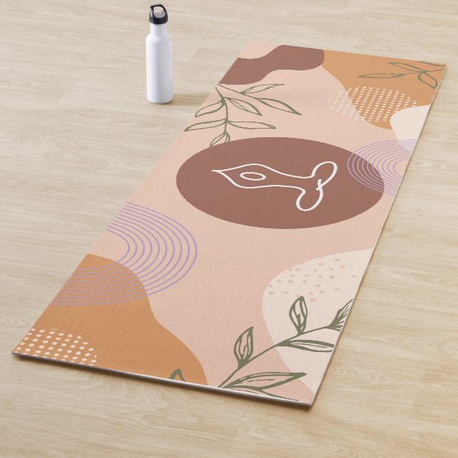 Modern Boho Abstrakt Feminine Yogamatte (Beispiel)