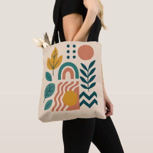 Modern Boho Abstrakte Natur Tasche