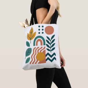 Modern Boho Abstrakte Natur Tasche