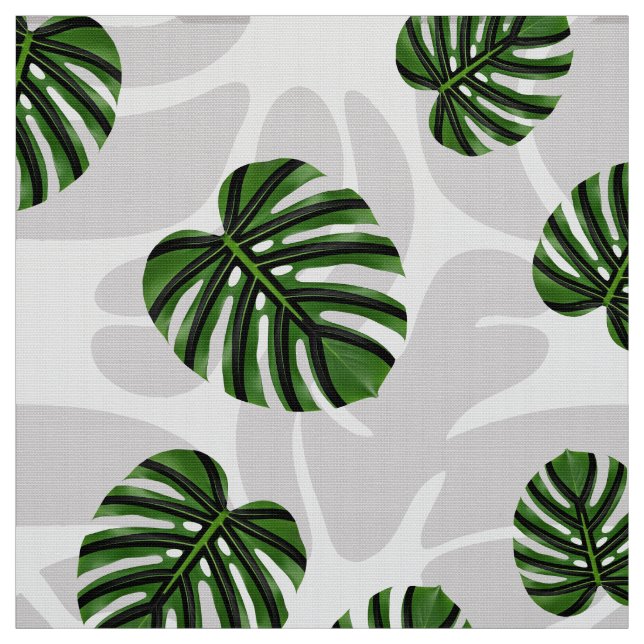Modern Boho Botanical Leaves Pattern Stoff (Muster)