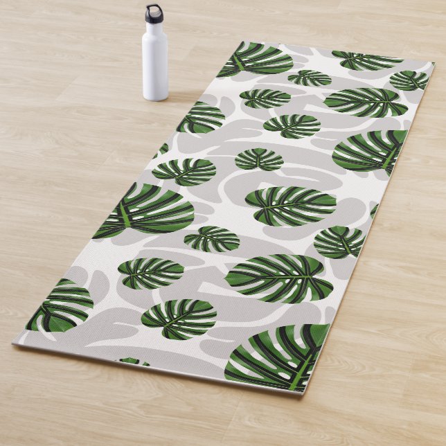 Modern Boho Botanical Leaves Pattern Yogamatte (Beispiel)
