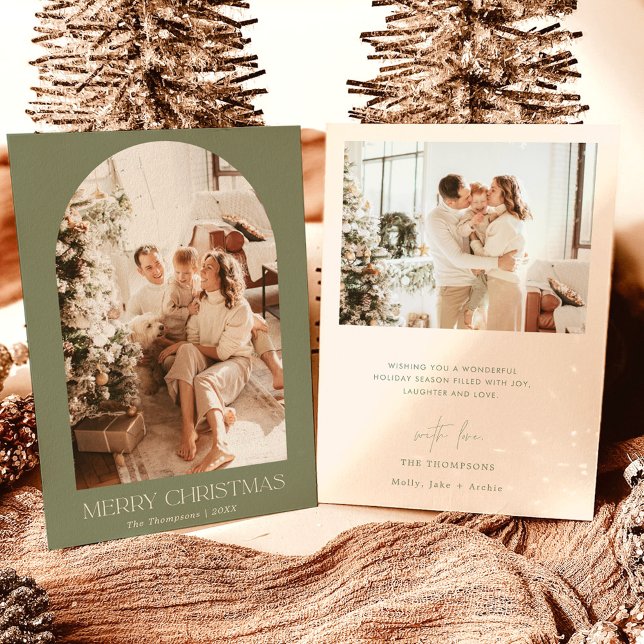 Modern Boho Christmas Card | FOTO Einladung (Von Creator hochgeladen)