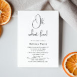 Modern Boho Christmas Oh What Fun Party Einladung<br><div class="desc">Feiern Sie die Urlaubssaison mit dieser modernen boho Weihnachten oh was Spaß Party Einladung. Die einzigartige und bearbeitbare Schrift verleiht dem Design eine schicke und dennoch elegante Touch. Das schlichte Schwarz-Weiß-Design besticht durch ein klassisches und skurriles Ambiente, das sich perfekt für die Wintersaison eignet. Der minimale böhmische festliche Designer-Schriftart verleiht...</div>