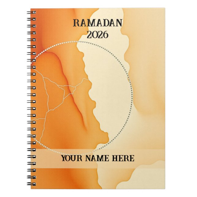 Modern Boho Crescent Notizblock (Vorderseite)