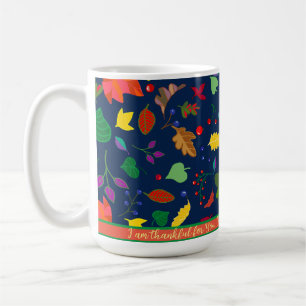 Modern Boho dankbar für Sie Herbstlaube nach Maß Kaffeetasse